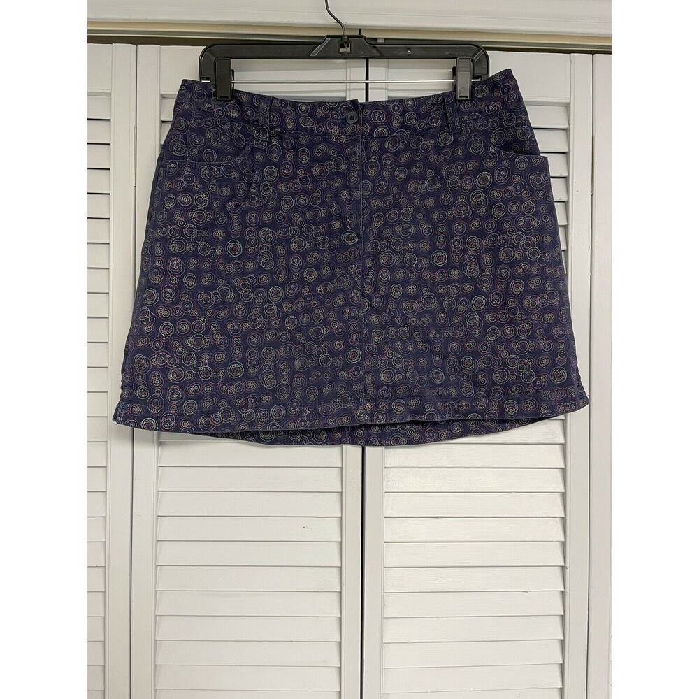 Slazenger Skort Athletic Purple Red Green Geometric Size 10